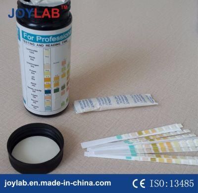 10 Parameters Urine Reagent Strips for Blood, Ketone, Glucose, pH, Urs-10t
