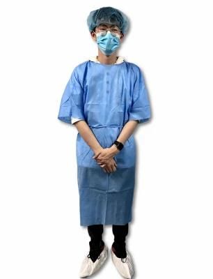 Disposable Flexible Medical Surgical Short Sleeve Isolation Gown Protective Clothing