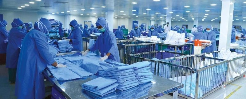 Disposable Protective Operating Theater Gown for Hospital Use