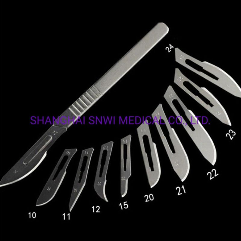 Top Quality Disposable Sterile Surgical Scalpel Plastic Handle Medical Micro Blade Knife