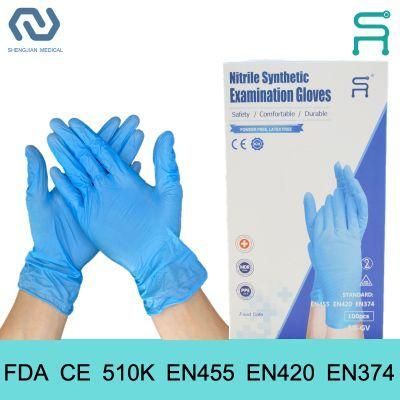 Disposable Nitrile Blend Gloves Powder Free FDA CE Nitrile Vinyl Gloves