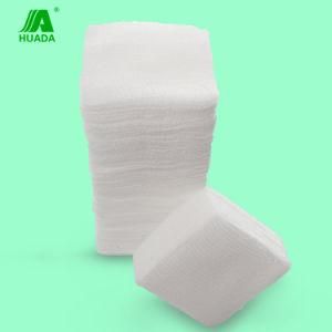 Medical Dressing Non Sterile Cotton Gauze Swabs Folded Edges