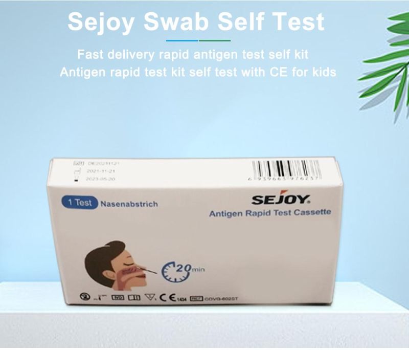 Fast Self Test Antigen Test in Home Accurate Sejoy Rapid Antigen Test Kit