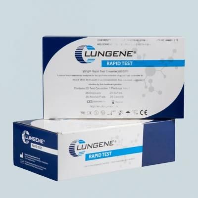 Lungene ISO13485 Antibody Rapid Detection Test Kit, Medical Colloidal Gold Method Test Kit with CE