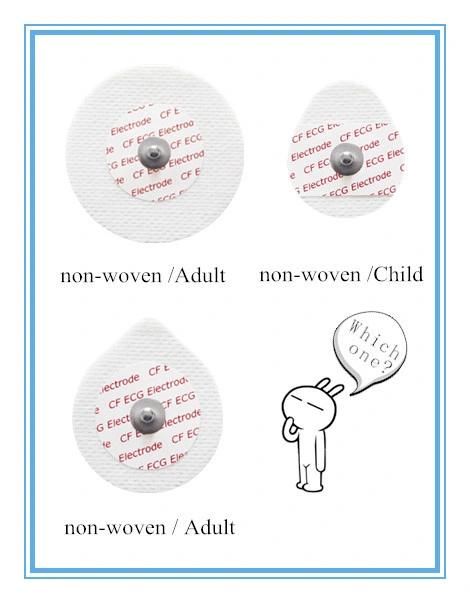 Non-Woven Round Disposable ECG Electrode for Hospital