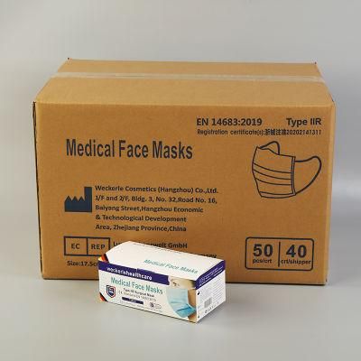 Washable Disposable Hosptial Protective Facial Face Type Iir Surgical Medical Mask