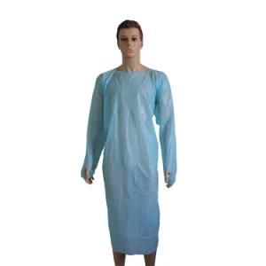 CPE Cheap Disposable Nonwoven Medical Isolation Gown
