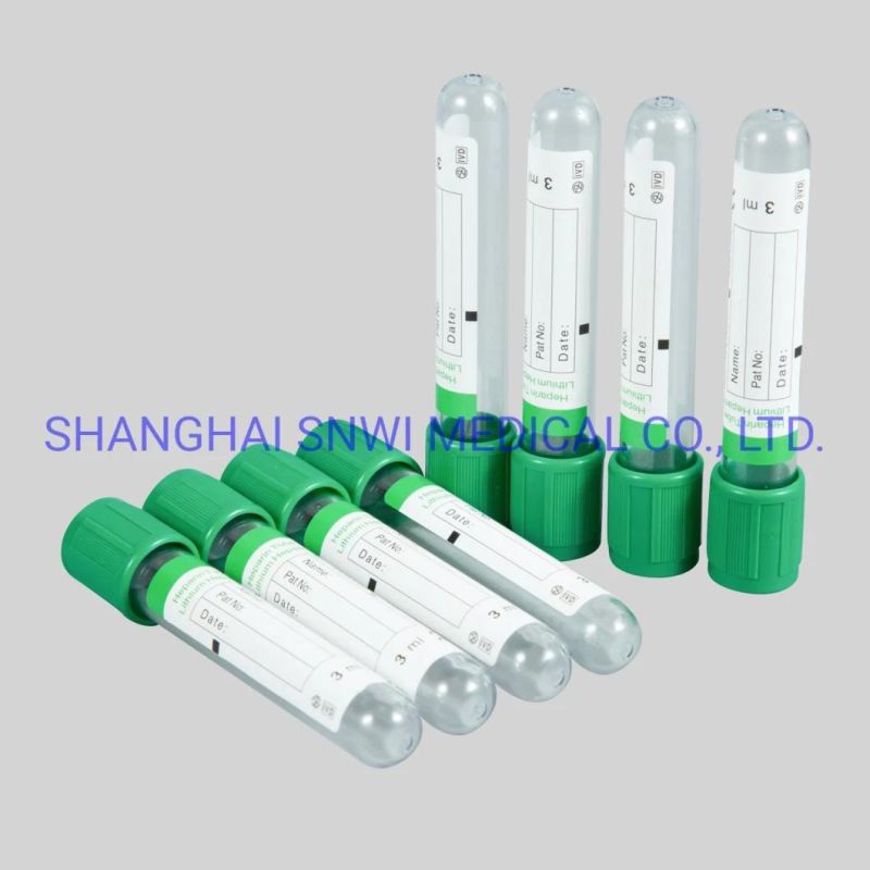 China Medical ESR Blood Collection Tube Add 3.2% or 3.8%Sodium Citrate