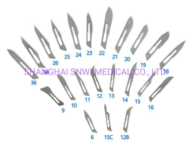 Medical Surgical Disposable Sterile Scalpel Knife with Plastic Handle Surgical Blade