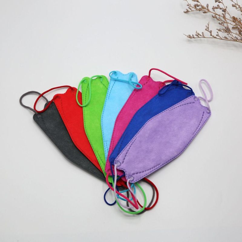 Hot Sale Kf94 Mask 5 Layers Colorful 3D Korean Mask Fish Shape Protective Facemask