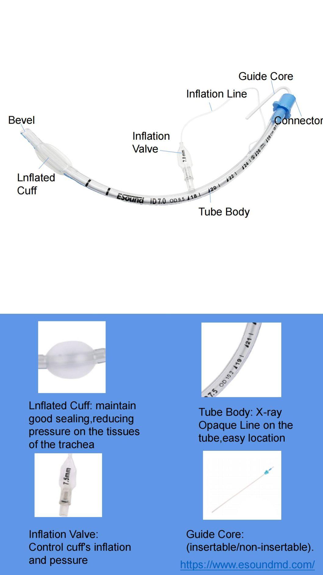 Disposable Medical Endotracheal Tube Visual Anesthesia Endotracheal Tube