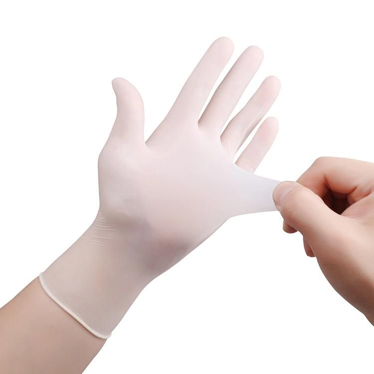 Latex Gloves Disposable Latex Gloves Powder Free Box Surgical Medical Examination Latex Hand Gloves Manufacturers