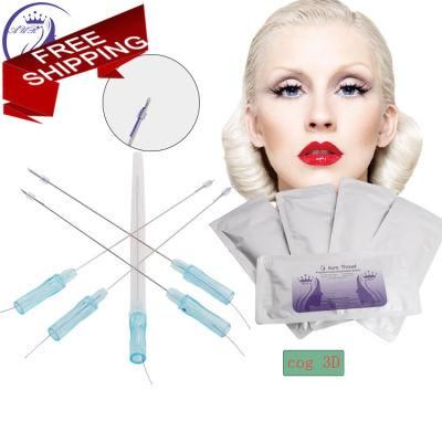 New Arrival Face Lifting Cog Pdo Thread Cosmetic 6D Cog Thread Lift Face Thread Needle
