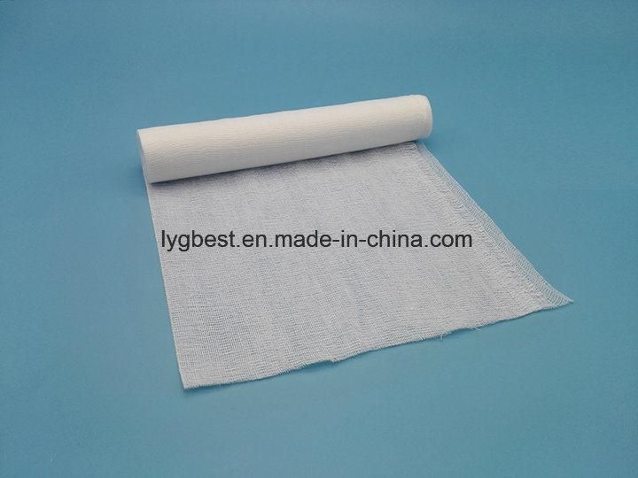 Wound Caring 4 Ply Medical Cotton Gauze Roll for Hospital Use