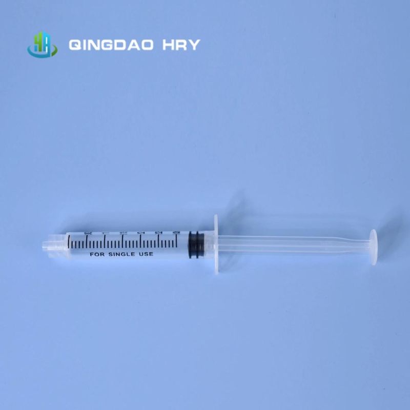 China Factory of 5ml Disposable Sterile Syringe Without Needle FDA ISO CE & ISO Approval