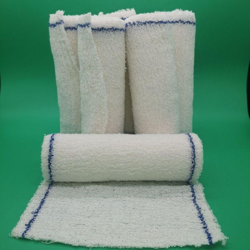 Medical Gauze Cotton Roll Crepe Elastic Absorbent Bandage for ISO Factory