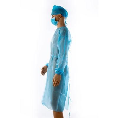 Gowns - Dental Medical Latex Free Disposable Isolation Gowns Knit Cuff Non Woven