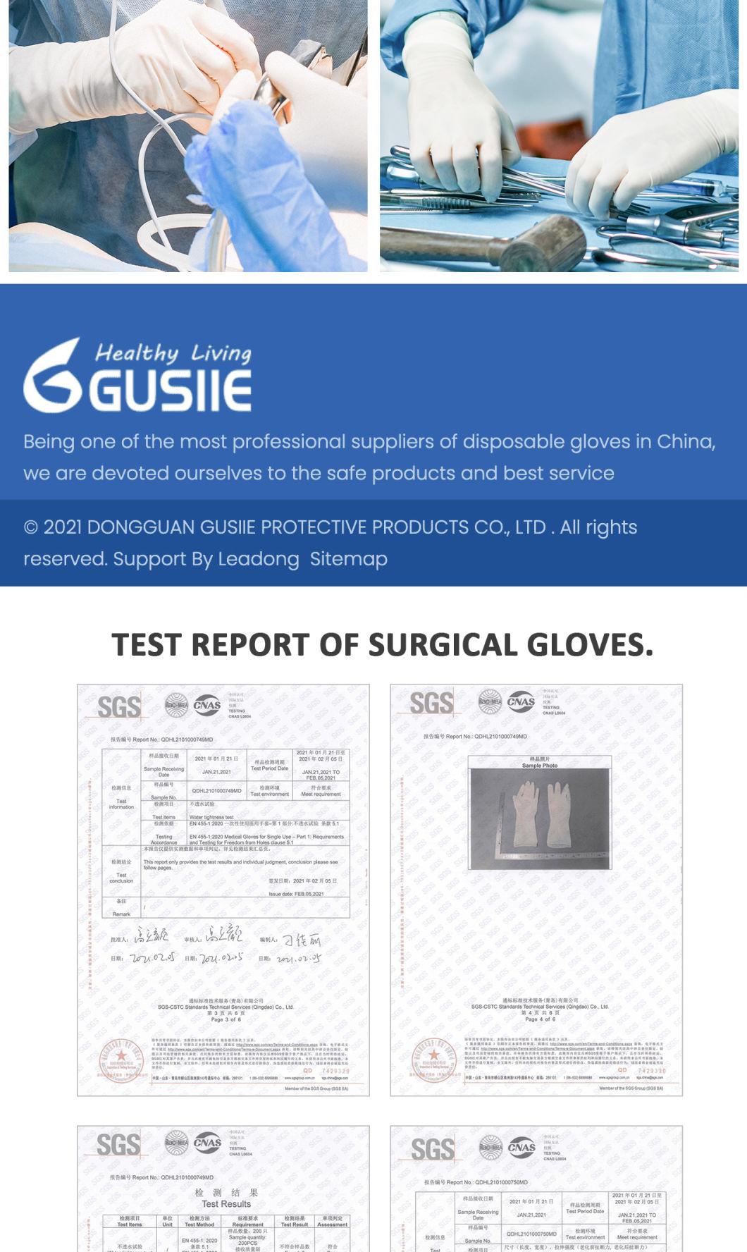 Medical Examination High Quality Disposable Sterilized Latex Surgical Glove