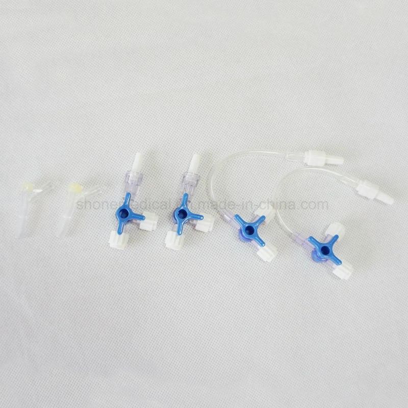 Sterile Medical Disposable Three-Port Valve  ISO Approved