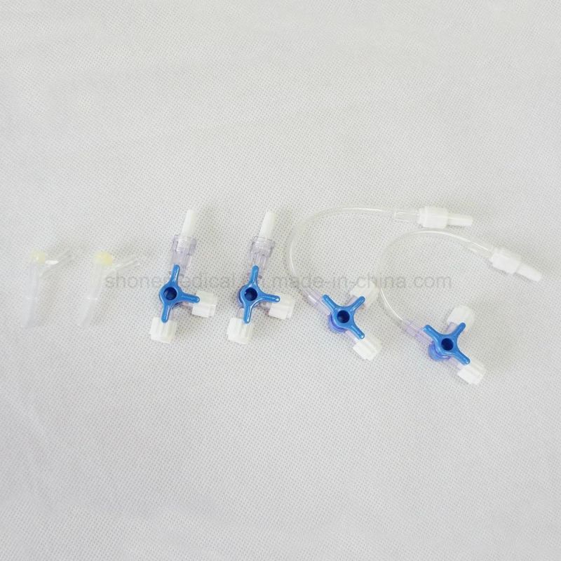 Sterile Medical Disposable Three-Port Valve ISO Approved