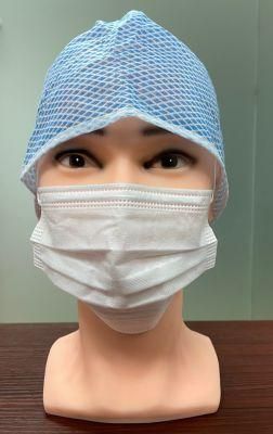 Lucky Star Disposable Non-Woven Spunlace Medical Cap with Tie, Dustproof Cap, Latex Free, Breathable
