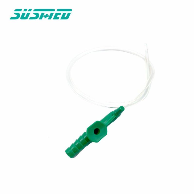 Medical Sterile Suction Tube Suction Catheter Types Thumb Control