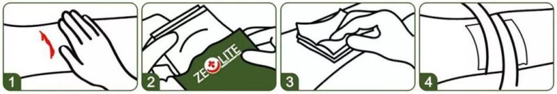 Medical Surgical Zeolite Hemostatic Absorbent Cotton Z-Fold Sterile Ambulance Gauze
