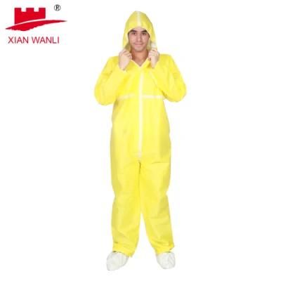 Type 3/4/5/6 Disposable Coverall Hazmat Suit