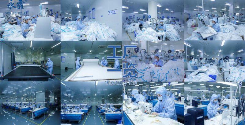 55-65GSM AAMI Level 2 Non-Woven Fabric PPE Film Disposable Surgical Gown