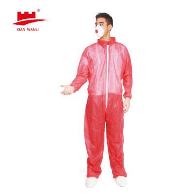 Disposable CE Isolrtion Safety Protection Coverall Protective Garment PP/PP+PE Coverall