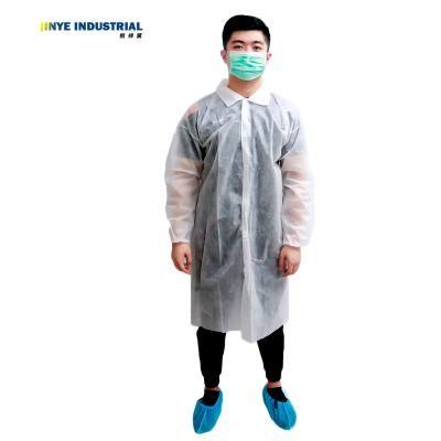 Nonwoven Protective Disposable Labcoat for Visitor/Industry Safety