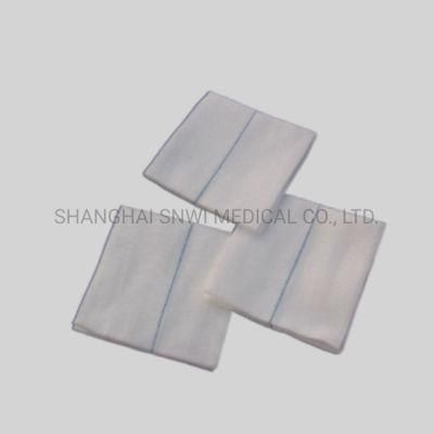Manufacturer Supply Disposable Medical Hospital/ Hemostatic Non Sterile Cotton Absorbent Gauze Swabs with X Ray Thread