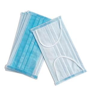 Non Medical Disposable 3 Ply Non-Woven Flat Ear-Loop Face Mask for Adult