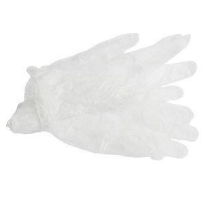 100PCS Disposable Vinyl Examination Gloves Plastic PE Food Grade Hand Gloves for Kitchen Cooking Cleaning Safety Food Handling Allergy-Free
