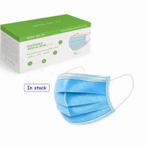 En14683 Bfe 99 Medical Supply Disposable 3-Layer Medical Surgical Face Mask with Melt Blown