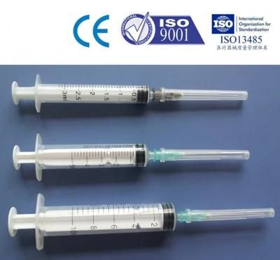 CE Approved Injection and Puncture Instrument Medical Disposable Syringe 1ml 2ml 3ml 5ml 10ml 20ml 30ml 50ml 60ml &#160; in Blister Packing