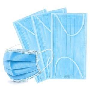 Factory Disposable Blue White Civil Surgical Medical Non-Woven 3ply Face Facial Masks