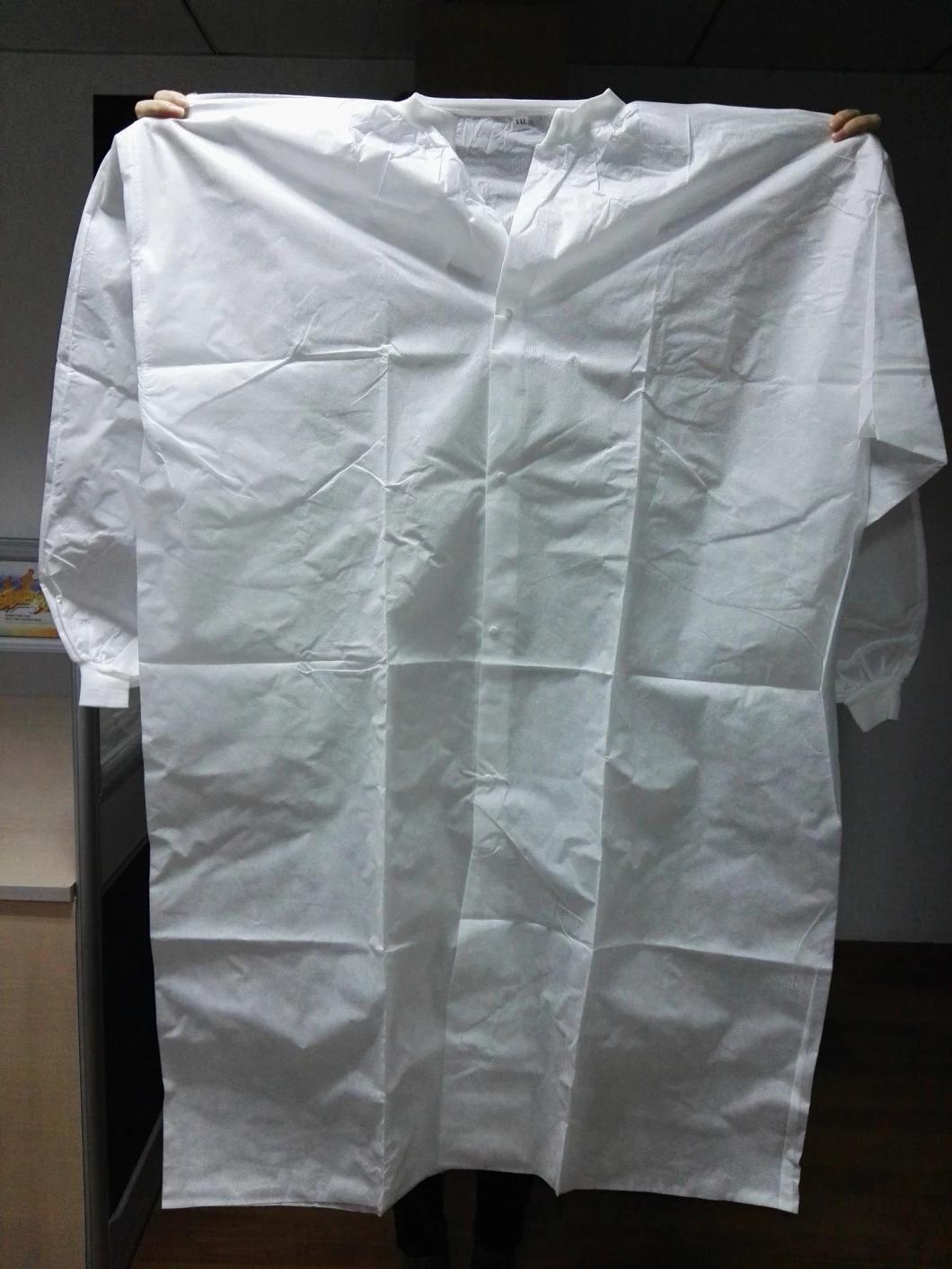 Medical Uniform Disposable Non Woven Lab Coat Pattern for Doctors