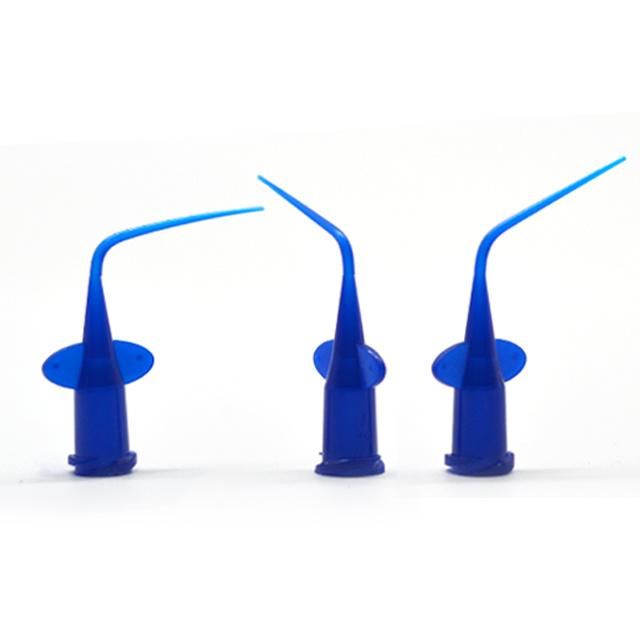 Dental Disposable Syringe Tip Irrigation Tips 200PCS/Bag Blue White Transparent