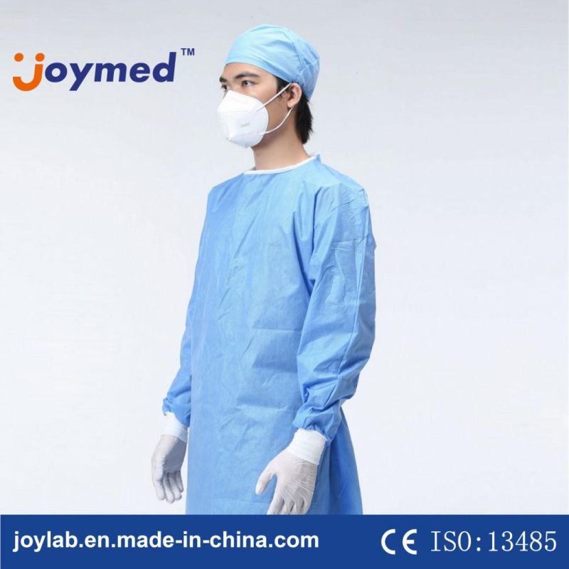 SMS Doctor′s Sterile or Non-Steriel Surgical Gown Isolement Blouse Chirurgicale Disposable Patient Medical Isolation Gown