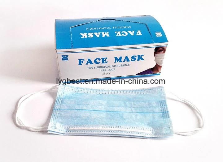Daily Use Health Care Nonwoven Medical Surgical 3ply Face Mask Medical Use Home Use