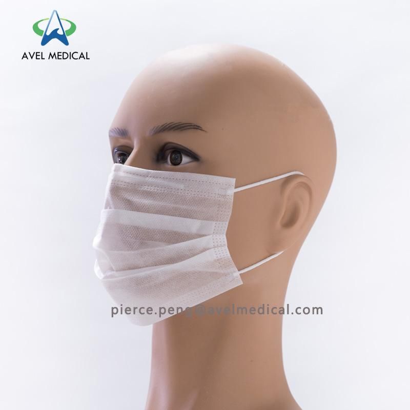 Manufacturer Elastic Earloop Type Disposable 3 Ply Face Mask
