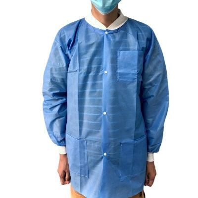 Disposable SMS Dental Blue Non-Surgical Gown Isolation Gown Level 1