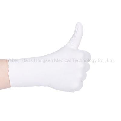Titanfine Low Price Anti-Static White Household Nitrile Disposable Exam Gloves