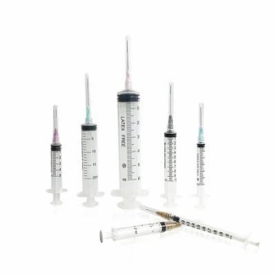 Disposable Medical 60ml Syringe Hypodermic Syringes with/Without Needle Three Parts