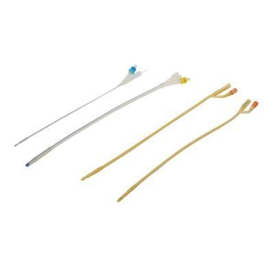 Medical Disposable Silicone Coated 2-Way Latex Foley Catheters