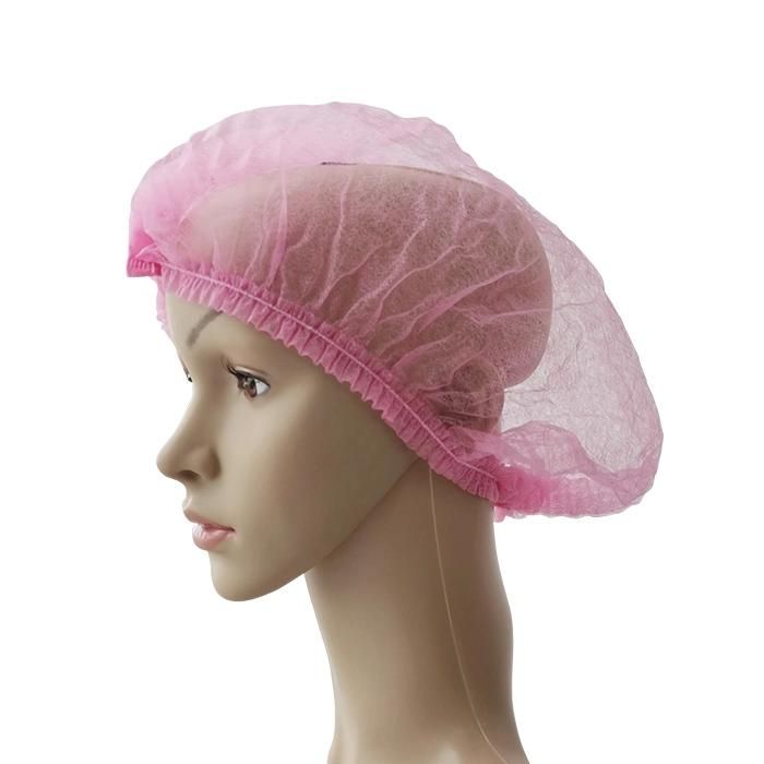 Wholesale Food Factory Salon and SPA Room Non-Woven Double Elastic Soft Workshop Electronic Industry Doctor Disposable Nursing Cap