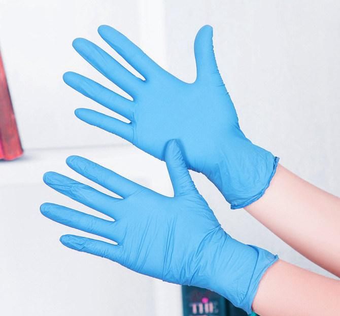 Chemical Resistant Safety Work Nitrile Gloves Hands Gloves Disposable Manufacturer Food Grade Nitrile Examination Glove