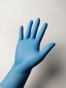 Disposable Nitrile Glove in Blue Color No Powder