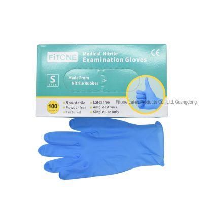 Sterile Powder-Free Disposable Hospital Using Examination Nitrile Gloves